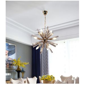 Modern Spuknit Chandelier Lighting Living Room Crystal Hanging Lights Decoration
