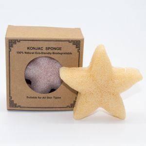 ISO9001 GMPC SGS Sustainable Turmeric Konjac Sponge For Oily Skin