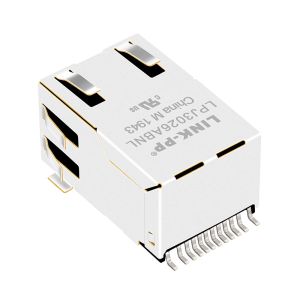 J3026G21DNLT Surface Mount RJ45 Connector 10/100Mbps With LED