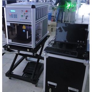 Compacted Glass Carving Machine , High Accuracy Laser Glass Etching Machine