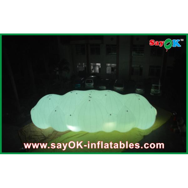 Big LED Decoration Inflatable Helium Cloud Balloon 0.18mm PVC Material For Advertising