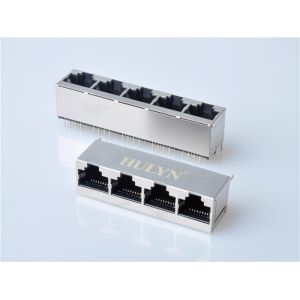 HULYN Very low profile, Shielded RJ45 Modular Jack Connector, Through Hole Type,