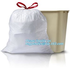 Corn Starch Biodegradable Compostable Eco Friendly Drawstring Laundry Bag, Jumbo
