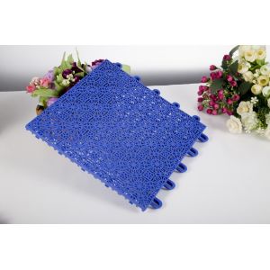 Removable Interlocking Playground Mats Sunflower Pattern With Drainage System