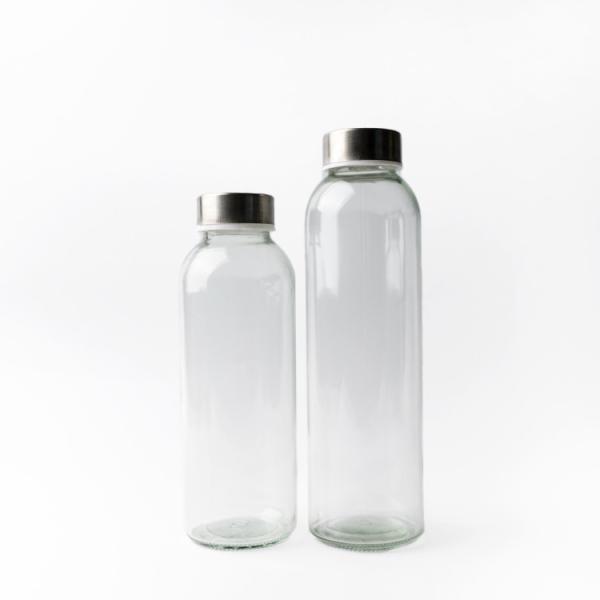 Personalized Custom 350Ml 500Ml 16Oz Transparent Glass Water Bottle With