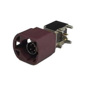 FAKRA HSD Connector Right Angle PCB Mount For Automotive Applications