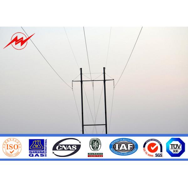 Quality 33kv Electrical Metal Utility Poles For Transmission Line Project wholesale