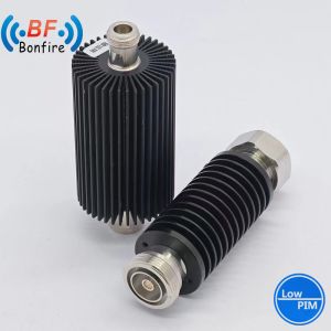 Red 100W Adjustable Attenuator RF Coaxial Adaptor DC-3800MHz DIN Female to Male