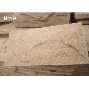 Cheap Decorative Yellow Sandstone Wall Cladding Moisture Proof No Radiation for sale