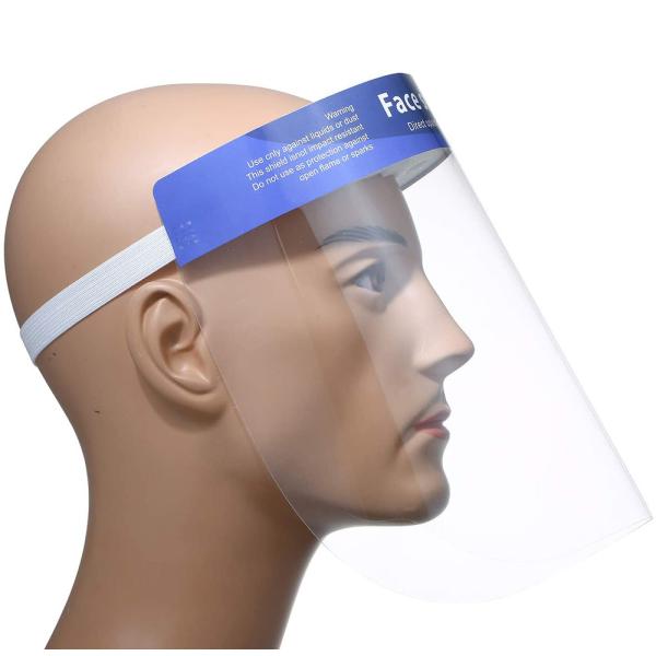 Quality CE FDA Certicated Chemical Splash Face Shield Ergonomic Frame Wraps Latex Free wholesale