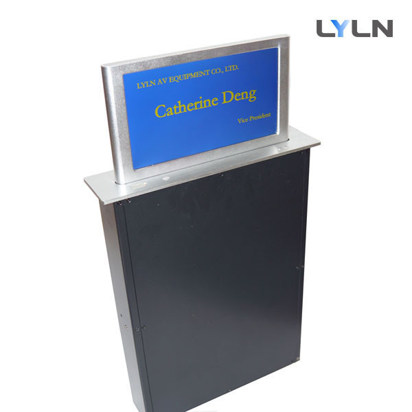 Quality Motorized Retractable Digital Nameplate With Brushed Aluminum Material wholesale