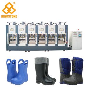 Servo System Plastic Shoes Making Machine For EVA Foaming Slipper Sandals Shoes
