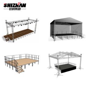 LightWeight Aluminum Stage Platforms Adjustable Removable Small Smart Event