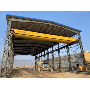 Electric Double Girder Overhead Crane Hoist Traveling For Warehouse