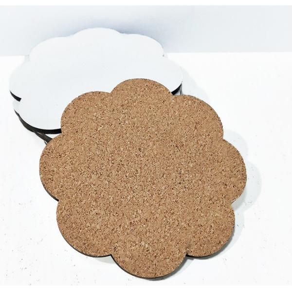 105*105mm Wavy Edge Flower shape Blank Sublimation Ccoasters Hotel And