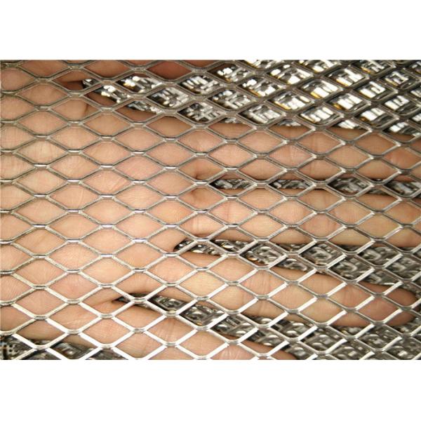 Quality Plain Expanded Metal Sheet , Diamond Steel Mesh Sheet Customized Size wholesale
