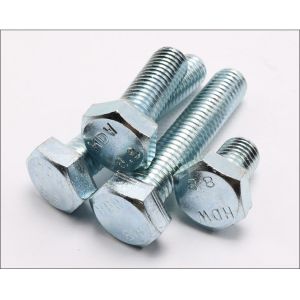 DIN931 Hex Head Screws Grade 8.8 ISO9001 Approved With Zinc Plated