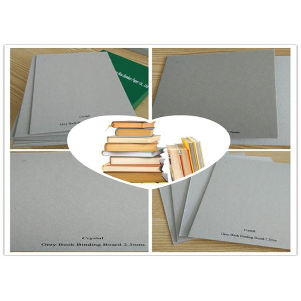 2.5mm Book Binding Cover , Mixed Pulp Strong Stiffness Grey Board Paper