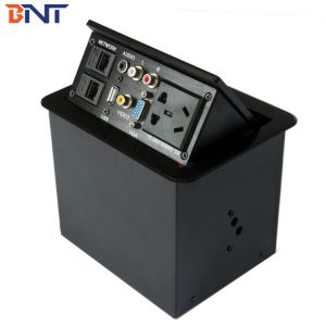 Aluminum Brushed Desk Multiple Socket with RJ45 For Meeting Table