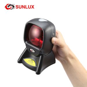 1D Table Laser Omni Directional Bar Code Reader Fix Mount Desktop Scanner