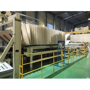 Industrial Short Cycle Lamination Line , MDF HDF Board Hot Press Machine