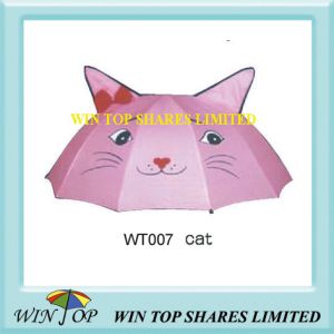 Cheap 18&quot; Manual New Kitty Cat Umbrella for sale