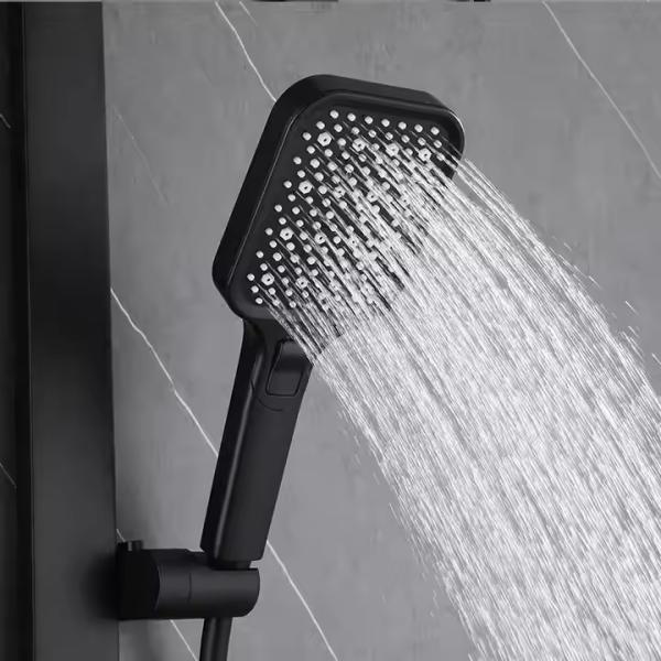 High Pressure Hand Held Wall Mounted Shower Head Polished For Bathroom Rainfall
