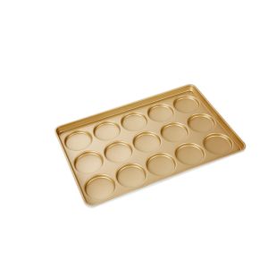 Buy cheap 15 Cavity 600x400x30mm PTFE Hamburger Bun Baking Pan from wholesalers