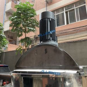 200L Homogenizer Emulsifier Mixer Movable Electric Heating Mixing Tank