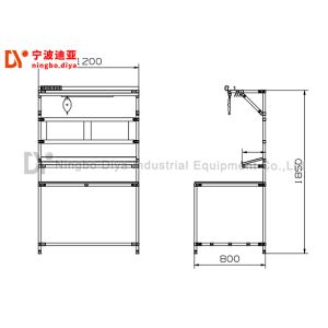 Industrial Workshop Automated Production Line Work Table 28mm Lean Tube