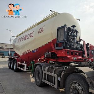 V Type Welded Structure SS 45T Dry Bulk Tanker Trailer
