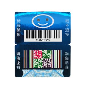 Offset Printing Custom Holographic Stickers Barcode Included Printing
