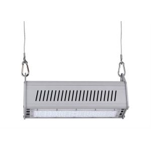 IP65 50W Industrial High Bay Linear LED Light Hanging Installation With 5 Years