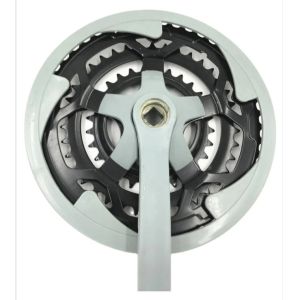 Hot sale Gary color mountain bicycle chain wheel and crank. 3 speed Mountain