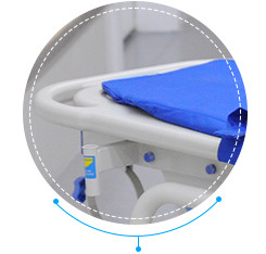 Mobile Metal Stretcher With Wheels , Folding Durable Emergency Stretcher Bed