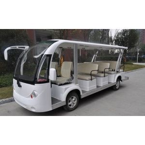 Multi Passenger Gelectric Shuttle Bus With 72V DC Motor Powered Easy Control