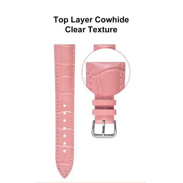 Custom Cowhide Watch Strap 12-24mm , Soft Leather Watch Band Waterproof