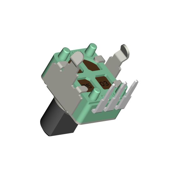 Plastic Metal Rotary Potentiometer with ±20% Resistance Tolerance and Wide