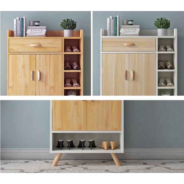 Ultra Strong Load Bearing Wooden Shoe Holder Melamine Coated Particle Board