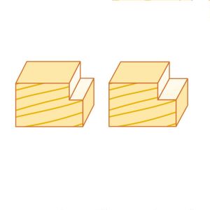 Rabbeting Sets 38.1mm Cutting Diameter Router Bits Set With 6 Pieces Bearing