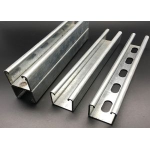 Cheap 41x124 Slotted Plain Hot Dip Galvanized Unistrut Channels for sale