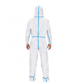 Quality White Disposable Protective Coveralls Particle Protection With Attached Hood wholesale