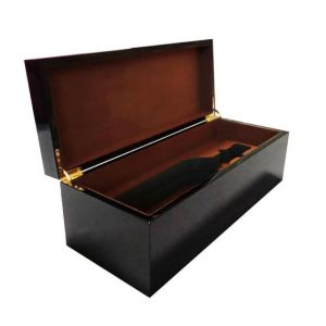Cheap Black Eco Friendly Personalised Champagne Box Anniversary Wine Box for sale