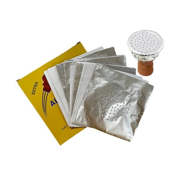 Quality Customized Width Hookah Accessories Aluminum Foil Hookah Shisha Foil Sheets With Hole wholesale