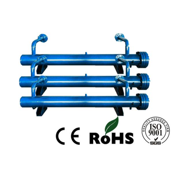 Horizontal Industrial Heat Exchangers , Chiller Heat Exchanger Water Refrigerati