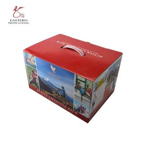 Custom Printing Cardboard Carrying Box With Handle | Custom Business Shipping
