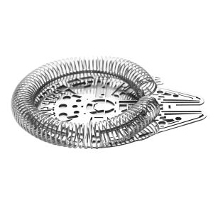 Spaceship Design Stainless Steel Barware Bar Cocktail Strainer 8.5*11cm