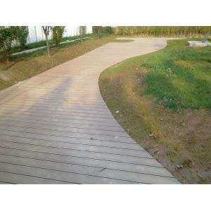 Indoor Wood Plastic Composite Decking Floor 150x35MM / WPC Deck Tiles