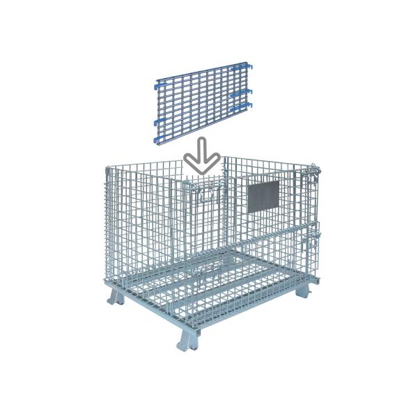 Standard Collapsible Wire Container Industrial Wire Bins 30 Inch Wide X 28 Inch