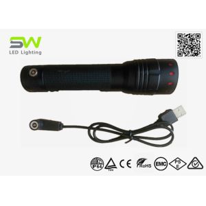 Adjustable Focus USB Rechargeable Pocket Flashlight 18650 Lithium Battery